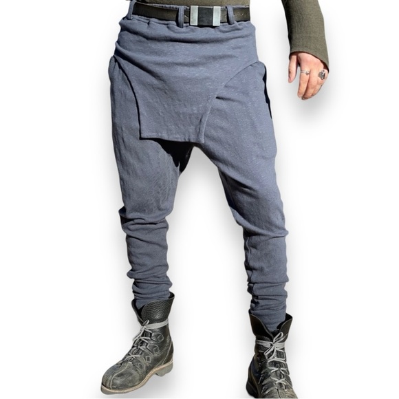 Opal Moon Designs UNISEX Rogue Pants Slate Blue Gray Size Medium - Picture 6 of 12